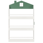 Детска Етажерка за Книги и Играчки GINGER HOME – Къщичка, 3 Рафта, Дърво, 60x12x106 см