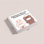 Дървена Монтесори Играчка GINGER HOME, Нахрани Зайчето и Мечето с Бисквитки, за Фина Моторика, 35 Части