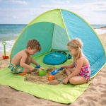 Детска Pop-Up Палатка GINGER HOME с UV Защита 50+ – Лека, Сгъваема, за Плаж и Градина, 165×150×110 см