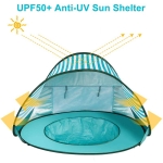 Детска Pop-Up палатка за игра GINGER HOME с UV защита 50+ – лека и сгъваема, за плаж и градина, 120×80×70 см