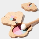 Детски Дървен Козметичен Комплект GINGER HOME, Гримове за Ролева Игра, Чантичка, Монтесори