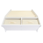 Детски Дървен Органайзер 2 в 1, Етажерка за Книжки и Кутии за Съхранение на Играчки