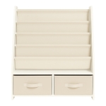 Детски Дървен Органайзер 2 в 1, Етажерка за Книжки и Кутии за Съхранение на Играчки