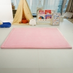 Детски Мемори Килим Ginger Home LOLLA, 150x200 См, 3,5 См Дебелина, Кадифено Мек Водоустойчив Горен Слой, Мемори Пяна, Противохлъзгаща Основа, Розов
