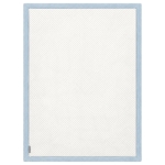 Детски Мемори Килим GINGER HOME LOLLA, 150x200 см, 3,5 см Дебелина, Кадифено Мек Водоустойчив Горен Слой, Мемори Пяна, Противохлъзгаща Основа, Син