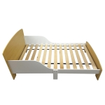 Детско Дървено Легло със Защита и Подматрачна Рамка 140/70 см – GINGER HOME