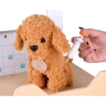 Детска Ветеринарна Клиника Играчка GINGER HOME – Дървен Ветеринарен Център с Аксесоари и Плюшено Куче, 89×57×30 см