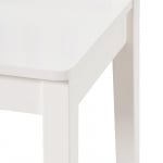 Детска дървена маса с 2 столчета бяла