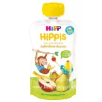 HiPP БИО Забавна плодова закуска Ябълки, круши, банан 4м. 100г