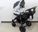 Adbor-Бебешка количка 2в1 Zipp цвят:черно и бяло фигури
