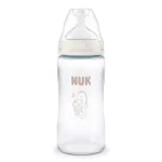 NUK First Choice стъклено шише Temperature Control 240мл. , Морско конче, бяло