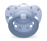 NUK First Choice биберон залъгалка, силикон, 0-6 мес., 2 бр., Day&Night, момче