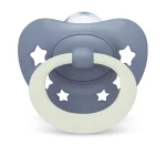 NUK First Choice биберон залъгалка, силикон, 0-6 мес., 2 бр., Day&Night, момче