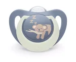 NUK First Choice биберон залъгалка, силикон, 0-6 мес., 1 бр., Night, Коала