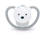 NUK Perfect Match биберон залъгалка, силикон 6-18 мес. 1бр., AIR, Полярна мечка