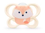 NUK Perfect Match биберон залъгалка, силикон 0-6мес. 1бр., AIR, Лисица