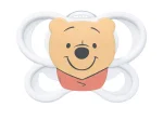 NUK Perfect Match биберон залъгалка, силикон 0-6мес. 1бр., AIR, Мечо Пух, бяла