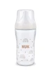 NUK Perfect Match Стъклено шише 230мл. със силиконов биберон за хранене M, 3+мес.