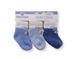 Бебешки памучни термо чорапи BEAR BLUE 2-3 години
