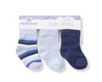Бебешки памучни чорапи STRIPES DARK BLUE