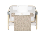Бебешки спален комплект за мини-кошара 5ч Secret Garden Beige