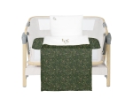 Бебешки спален комплект за мини-кошара 3ч Secret Garden Green