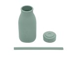 Шише със сламка Platinum Silicone Sage