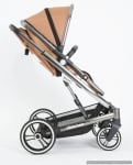 Комбинирана бебешка количка 2в1 Divaina Brown с кош за новородено