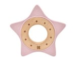 Чесалка дърво-силикон Star Pink