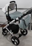 Бебешка количка 3в1 Gusio S-line цвят:светъл тюркоаз