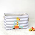 Кутия за съхранение на играчки и дрехи-сгъваема с удобни дръжки - Жираф