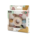 СИЛИКОНОВА ГРИЗАЛКА С БУК РУЛ NATURAL BEIGE