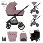 ДЕТСКА КОЛИЧКА BIANCA PINK 3 В 1 