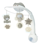 Музикална въртележка с проектор 3в1, Infantino, Екрю