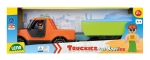 Количка за игра, Lena, Пикап с лодка и ремарке, Truckies, 35 см