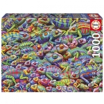 Пъзел, Educa, Хамелеонски хаос, 1000 части
