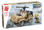 Конструктор, Qman, Военен джип с оръдие, 162 части