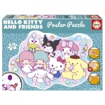 Пъзел, Educa, Hello Kitty, Плакат, 250 части