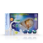 Музикална въртележка с проектор 3в1, Infantino, Зелено