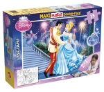 Пъзел, Lisciani, Disney Princess, Пепеляшка, Двулицев пъзел 35 части