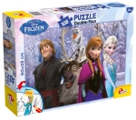 Пъзел, Lisciani, Frozen, Двулицев пъзел 108 части