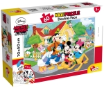 Пъзел, Lisciani, Mickey Mouse, Двулицев пъзел 60 части