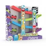 Комплект дървена цветна състезателна писта, J′adore, 5 части