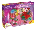 Пъзел, Lisciani, Disney Princess, Спящата красавица Аурора, Двулицев пъзел 60 части