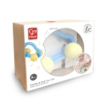Бебешка дрънкалка и гризалка 2 в 1, Hape, Кола, 12.5 x 7.3 x 7.5 см