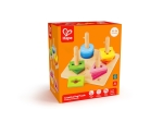 Дървен комплект, Hape, Пъзел с фигури за нанизване