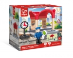 Комплект за игра, Hape, Интерактивна ЖП гара, 5 части