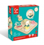 Дървен звуков пъзел, Hape, Животни, 6 части