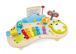 Дървен комплект, Hape, Музикална маса с инструменти 8 в 1