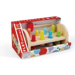 Дървена играчка с чукче, Hape, Чудовища, 11 части